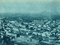 Panorama Zagreba oko 1898.-1900. godine, u prvom planu budući Preradovićev trg